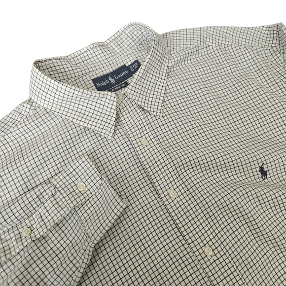 Polo Ralph Lauren L/S Button Down Checkered Shirt Classic Fit Mens Sz 4XB - Picture 1 of 9